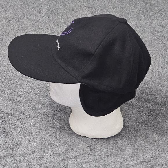 Vtg Lillehammer 1994 Hockey Winter Olympics Black Wool Hat Cap Norway Earflaps - Picture 2 of 9